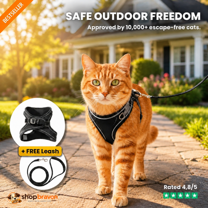 Bravon™ Cat Harness & Leash Set