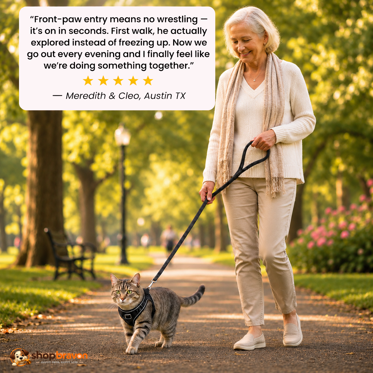 Bravon™ Cat Harness & Leash Set